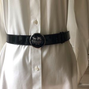 Coach Leather Lacquer Belt